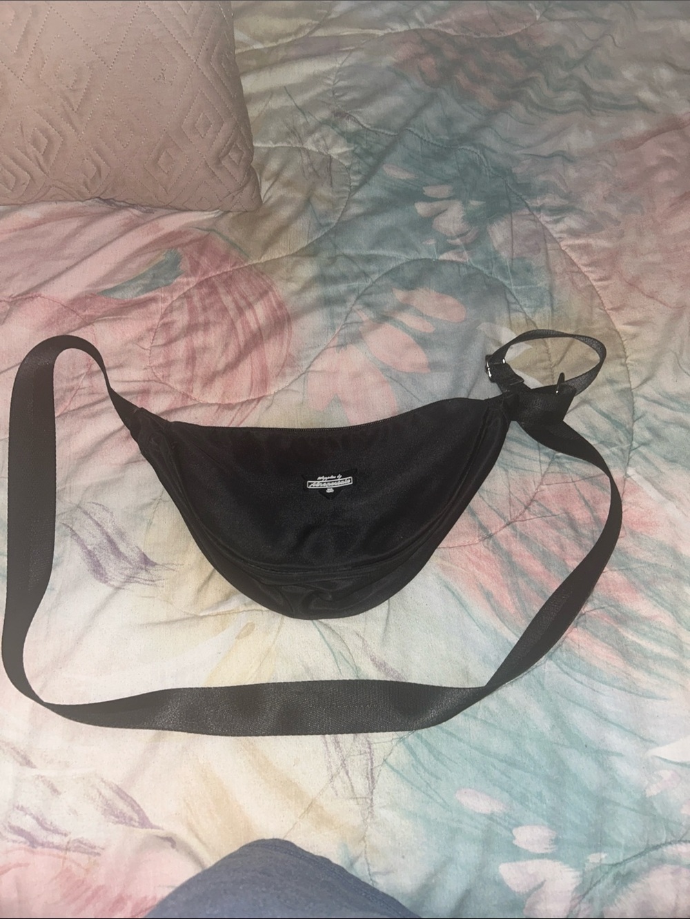 Aeropostale Black Crossbody Belt Bag